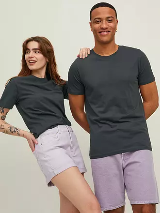 JACK & JONES | T-Shirt Slim Fit "JJEORGANIC" | grau